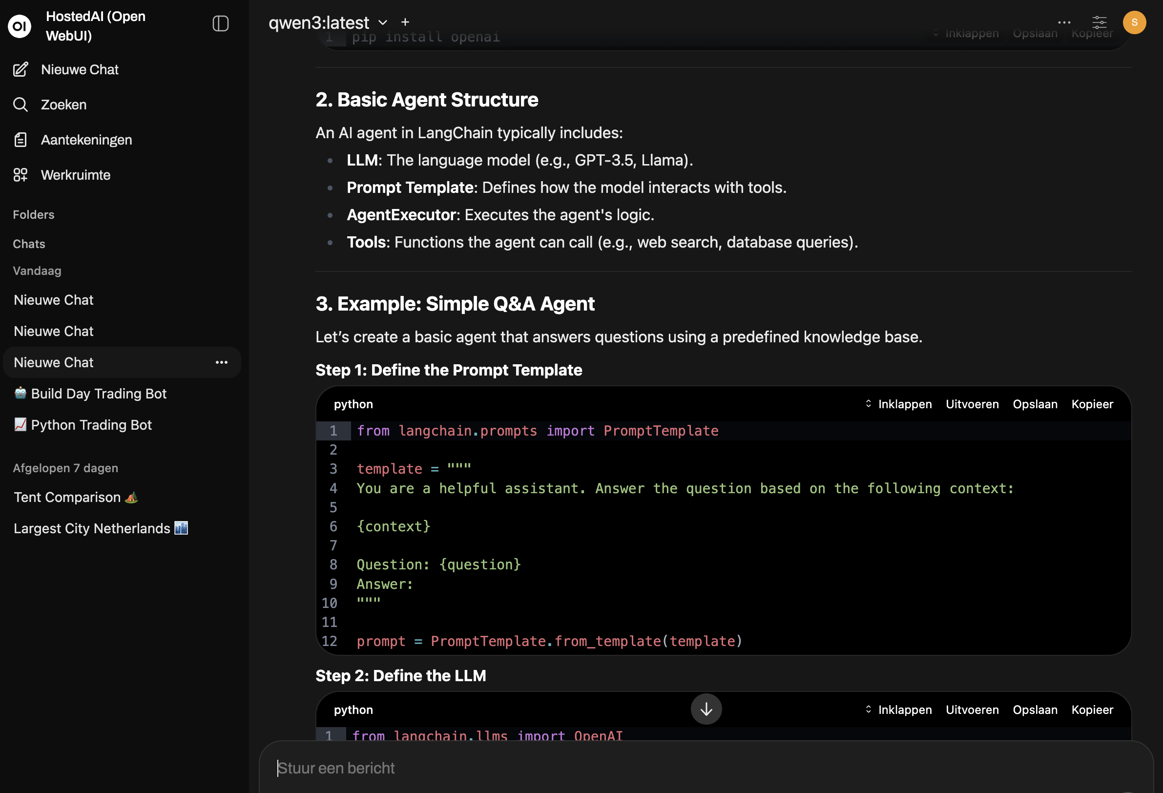 HostedAI Platform Interface